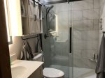 Master bathroom with a walk in shower